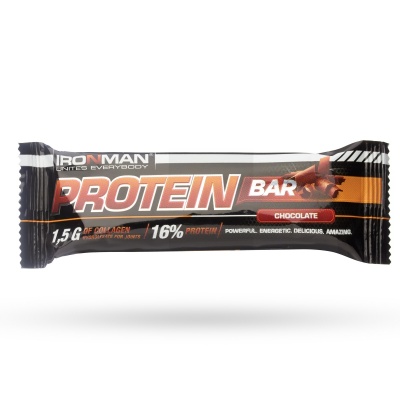 Батончики Ironman Protein Bar with Collagen 50гр